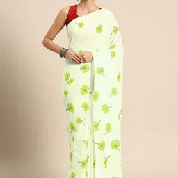 BUTA BUTI Floral Printed Cotton Saree-picture-13
