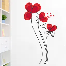 rawpockets Multicolored Flower Wall Sticker image 1