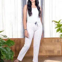 Kryptic Peach & Orange Cotton Relaxed Fit Printed Lounge Pants - Pack of 2 image 5