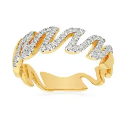 Malabar Gold and Diamonds 18k Yellow Gold & Diamond Mine Ring for Women-picture-39