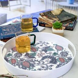 Goodhomes Multicolor Melamine Round Serving Tray-picture-29
