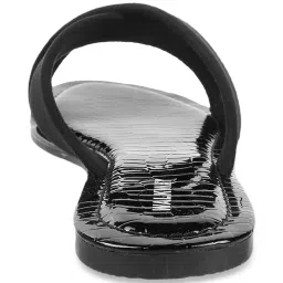 Walkway Women's Black Cross Strap Sandals image 5