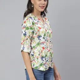 Cation White Printed Shirt image 4