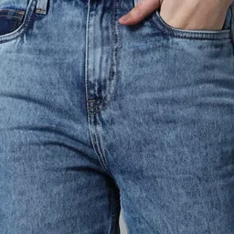 High Star Blue Cotton Relaxed Fit Mid Rise Jeans image 5