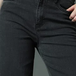 High Star Black Cotton Relaxed Fit Mid Rise Jeans image 5