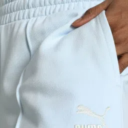 Puma Blue Cotton High Rise Sweat Pants image 5