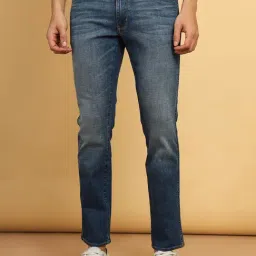 Wrangler Millard Blue Regular Fit Heavily Washed Jeans-picture-38