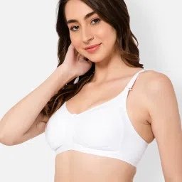 Clovia White Full Coverage Non-Padded Everyday Bra image 3