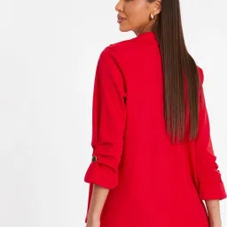 Quiz Red Solid Blazers image 2