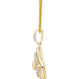 Mia by Tanishq Nature's Finest 14k Gold Flawless Rhombus-Shaped Diamond Pendant image 5