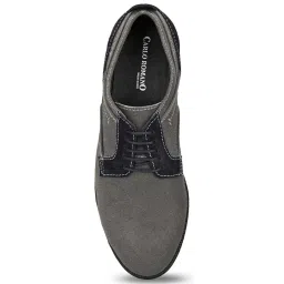 Carlo Romano Men's Grey Derby Shoes image 3