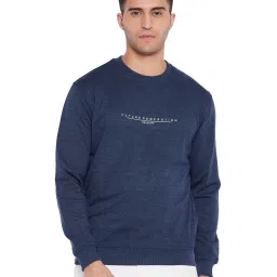 Cantabil Indigo Melange Regular Fit Sweatshirt image 1