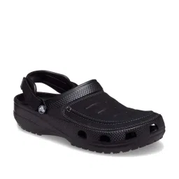 Crocs Men's Yukon Black Back Strap Clogs image 2