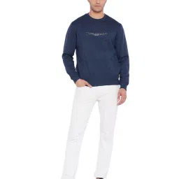 Cantabil Indigo Melange Regular Fit Sweatshirt image 5