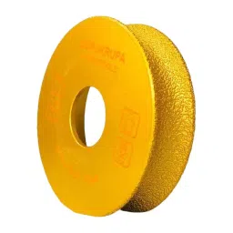 TileMaster Brazed Diamond Ceramic Grinding Wheel Round Shape Gold Color 40 mm Thickness 8 cm Length, TM-188 image 2