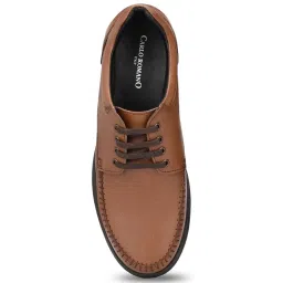 Carlo Romano Men's Tan Derby Shoes image 3