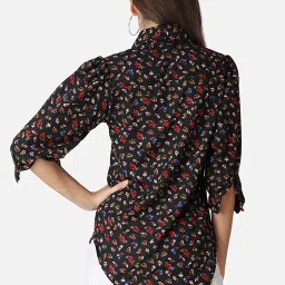 Cation Black Printed Shirt image 2