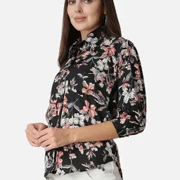 Cation Black Printed Shirt image 3