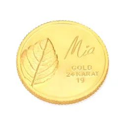 Mia by Tanishq Tulsi Leaf 24k (999) 1gm Gold Coin-image-88