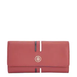 Tommy Hilfiger Red Striped Tri-Fold Wallet for Women-image-99