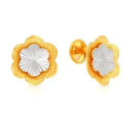 Malabar Gold and Diamonds 22k Gold Floral Earrings for Women-image-78