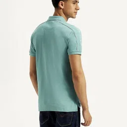 Levi's Mint Green Cotton Slim Fit Polo T-Shirt image 2
