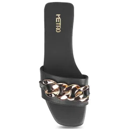 Metro Women's Black Casual Sandals image 3