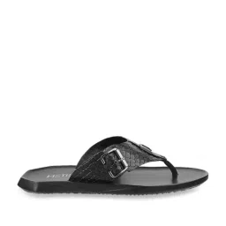 Metro Men's Black Thong Sandals-image-79