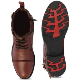 Fausto Men's Tan Biker Boots image 3