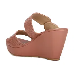 Bata Women's Pink Casual Wedges image 5