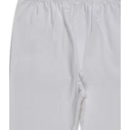 Kiddopanti Kids White & Black Solid Leggings (Pack Of 2) image 5