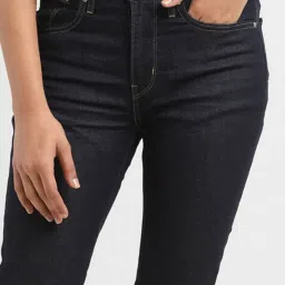 Levi's 724 Blue Straight Fit High Rise Jeans image 5