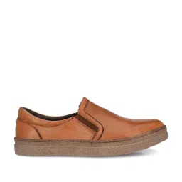 Carlo Romano Men's Tan Casual Slip-Ons image 1