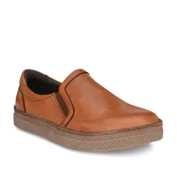 Carlo Romano Men's Tan Casual Slip-Ons image 2
