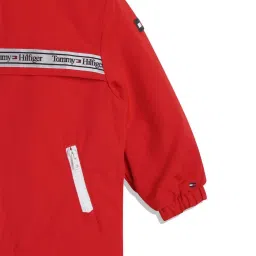 Tommy Hilfiger Kids Deep Crimson Regular Fit Full Sleeves Jacket image 5