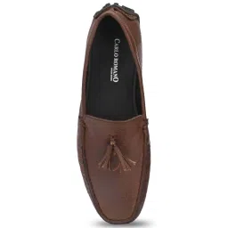 Carlo Romano Men's Brown Casual Moccasins image 3