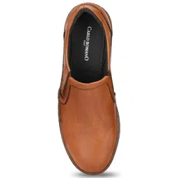 Carlo Romano Men's Tan Casual Slip-Ons image 3