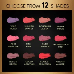 MyGlamm Manish Malhotra Powder Matte Lipstick Pink Paradise - 4 gm image 4