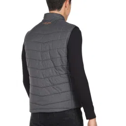 U.S. Polo Assn. Grey Regular Fit Quilted Jackets image 2