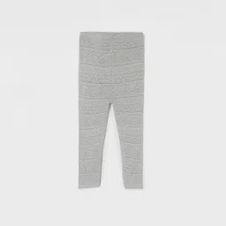 Juniors by Lifestyle Girls Grey Self Pattern Leggings image 2
