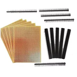 TECHDELIVERS 5 Pcs Perforated Test PCB + 5 Pcs Male + 5 Pcs Female Headers Berg Strips (Pack of 15 )-image-8