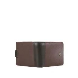 Hidesign Brown Textured Bi-Fold Wallet for Men image 5
