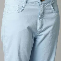 Breakbounce Blue Slim Fit Mid Rise Trousers image 5