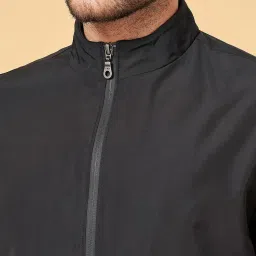 Urban Ranger by Pantaloons Black Regular Fit Printed Jacket image 5