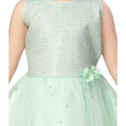 Aarika Kids Green Embellished Frock image 5