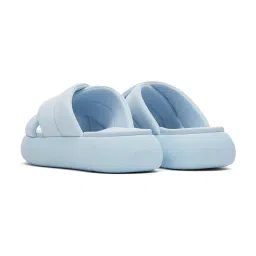 Toms Women's Mallow Crossover Blue Slides image 5