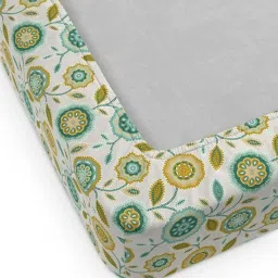 DDecor Ethnic Green 144 TC Cotton King Bedsheet with 2 Pillow covers image 5