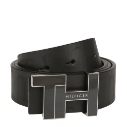 Tommy Hilfiger Black Leather Reversible Belt for Men image 1