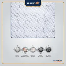 Springfit Reactive Dual Memory Orthopedic Spine Support Mattress 5 inch-Single Size (72x36x5 inch) image 4