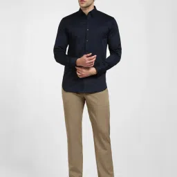 SELECTED HOMME Navy Slim Fit Shirt image 5
